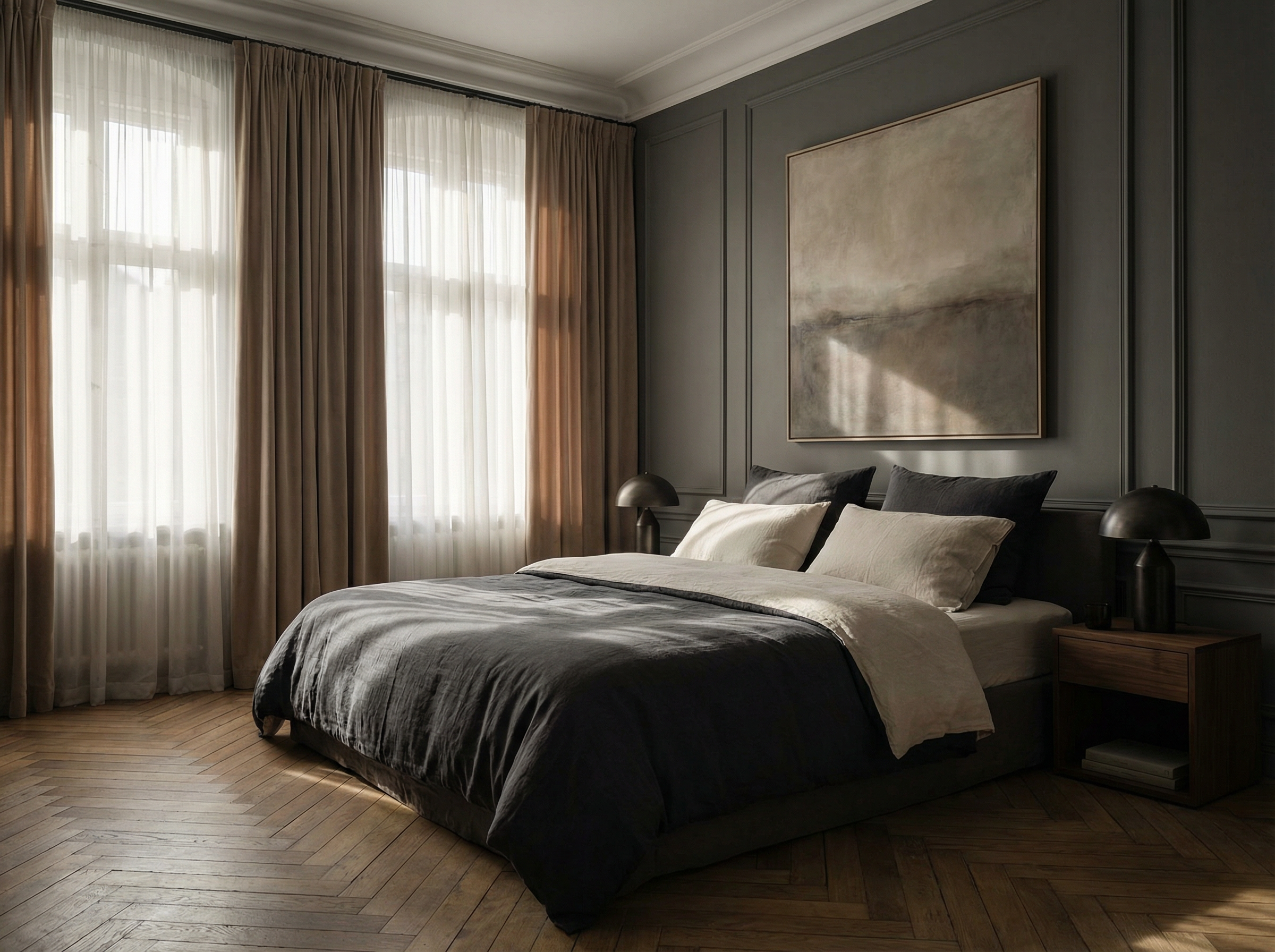 Schlafzimmer nach Staging